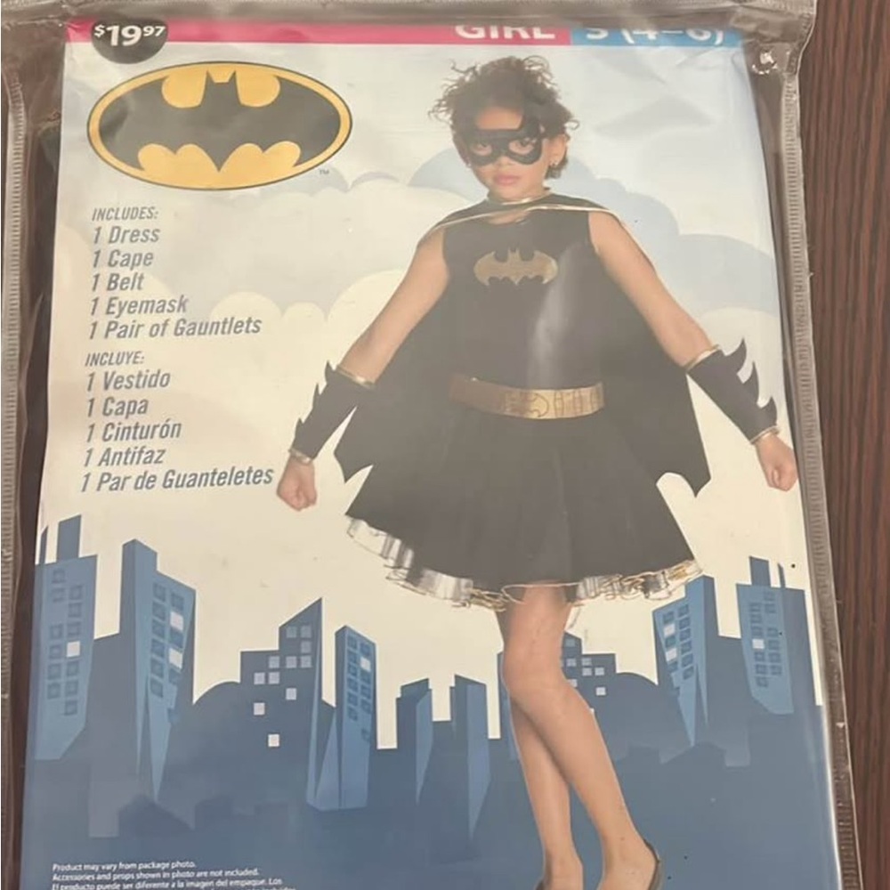 Girl's batgirl with Cape and Mask